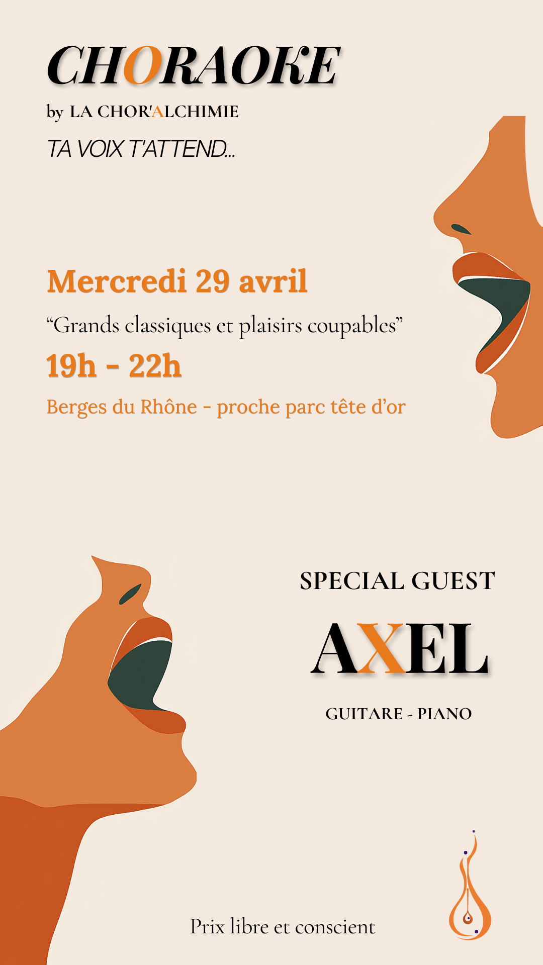 Affiche Choraoké 29 avril 2026